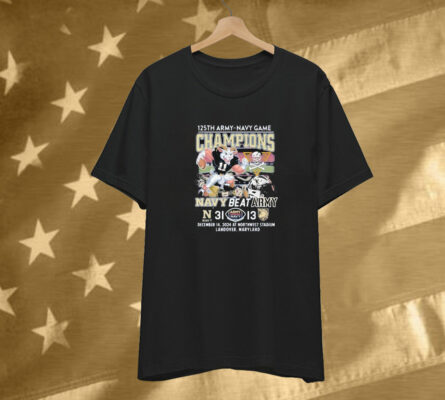 Navy Beat Army 125th Army Navy Game Champions 2024 Mascot  T-Shirt