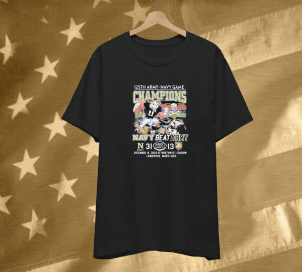 Navy Beat Army 125th Army Navy Game Champions 2024 Mascot T-Shirt