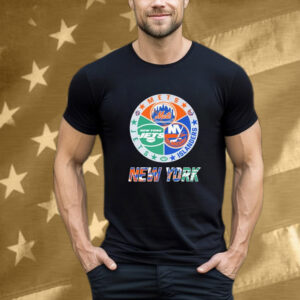 New York Jets x New York Mets x New York Islanders Tee Shirt