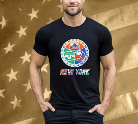 New York Jets x New York Mets x New York Islanders Tee Shirt