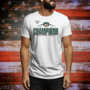 Ohio Bobcats 2024 MAC Football Champions Tee Shirt