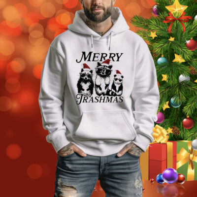 Racoon Merry Trashmas Christmas Tee Shirt