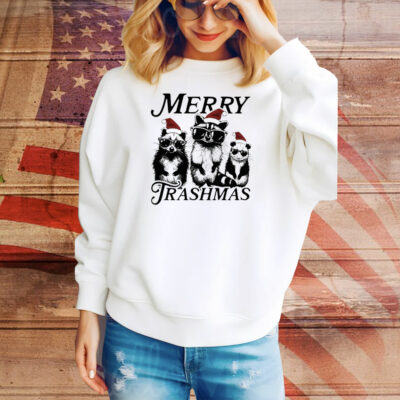 Racoon Merry Trashmas Christmas Tee Shirt