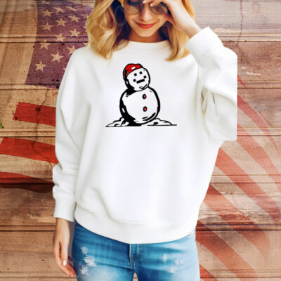 Snowman Christmas art Tee Shirt