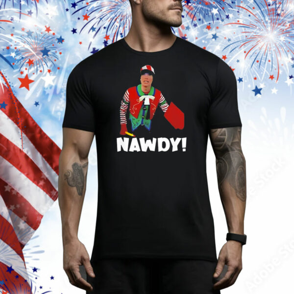 Tally The Elf Nawdy Innocent Christmas Holiday Tee Shirt