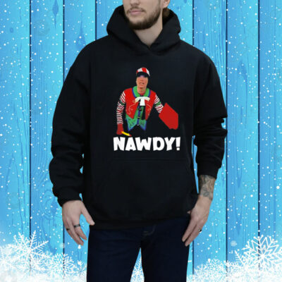 Tally The Elf Nawdy Innocent Christmas Holiday Tee Shirt