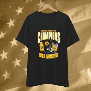 Transperfect Music City Bowl 2024 Champions Iowa Hawkeyes Helmet Logo NCAAF Bowl Games 2024-2025 Tee Shirt