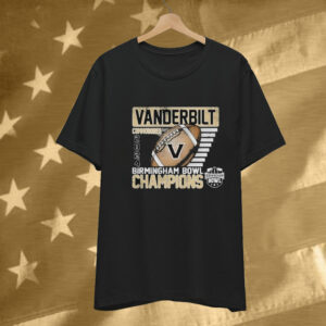 Vanderbilt Commodores 2024 Birmingham Bowl Champions Tee Shirt