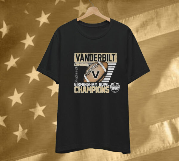 Vanderbilt Commodores 2024 Birmingham Bowl Champions Tee Shirt