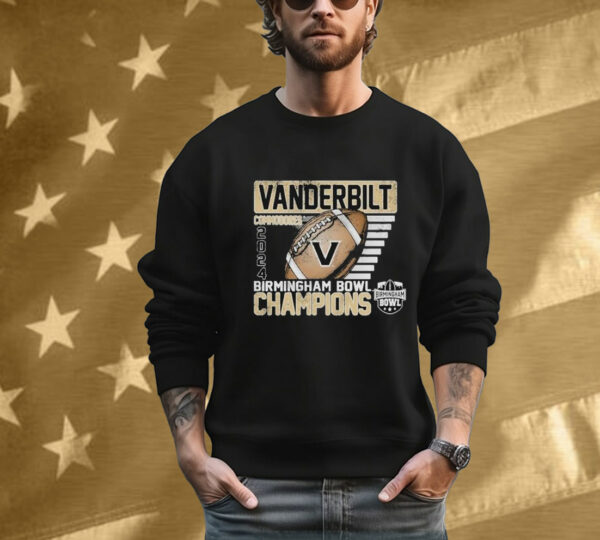 Vanderbilt Commodores 2024 Birmingham Bowl Champions Tee Shirt