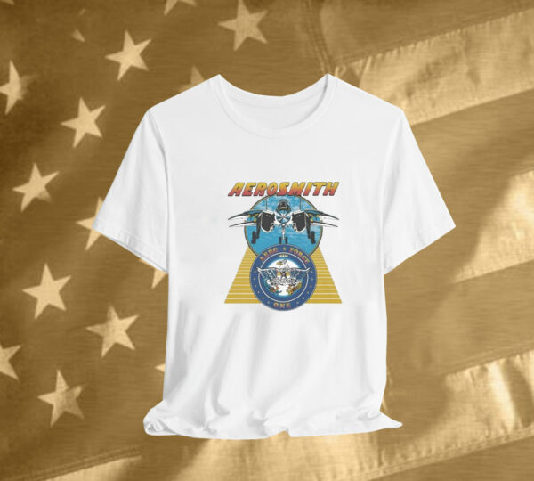 Aerosmith Aero Force One Plane Eagle Tee Shirt