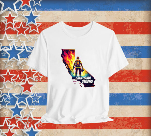 California Strong Pray for California Png Tee Shirt