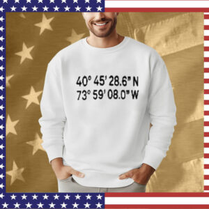 Count Dankula Wearing 40 Degrees 45 28.6 N 73 Degrees 59 08.0 W Tee Shirt