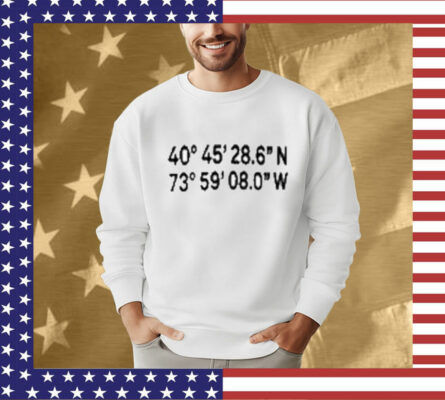 Count Dankula Wearing 40 Degrees 45 28.6 N 73 Degrees 59 08.0 W Tee Shirt