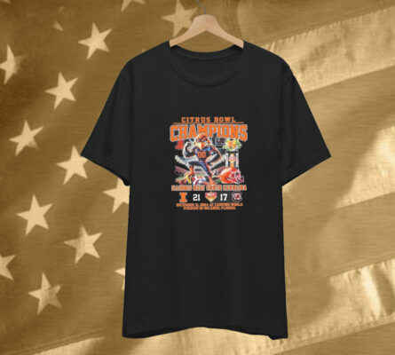 Illinois Fighting Illini Beat South Carolina Football Citrus Bowl Champions 2025 Mascot Tee Shirt