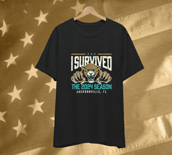 Jacksonville Jaguars I Survived The 2024 Season Jacksonville FL Tee Shirt