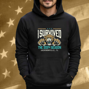 Jacksonville Jaguars I Survived The 2024 Season Jacksonville FL Tee Shirt