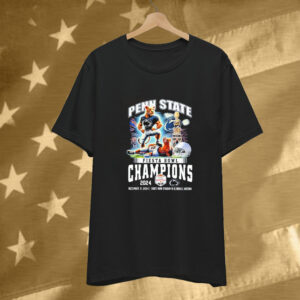 Penn State Nittany Lions Denver Broncos Fiesta Bowl Champions 2025 Mascot Tee Shirt