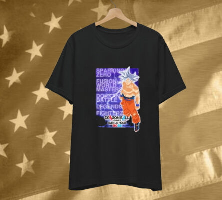 Son Goku Sparking Zero Fusion World Masters Dokkan Battle Legends Fighterz Dragon Ball Games Battle Hour Tee Shirt