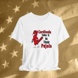 St Louis Cardinals Cardinal Take It In Their Pujols Mascot Tee Shirt