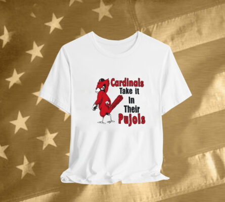 St Louis Cardinals Cardinal Take It In Their Pujols Mascot Tee Shirt