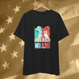 Tyreek Hill And Jimmy Butler Miami Dolphins Miami Heat Sports Teams Skyline City Signatures Tee Shirt